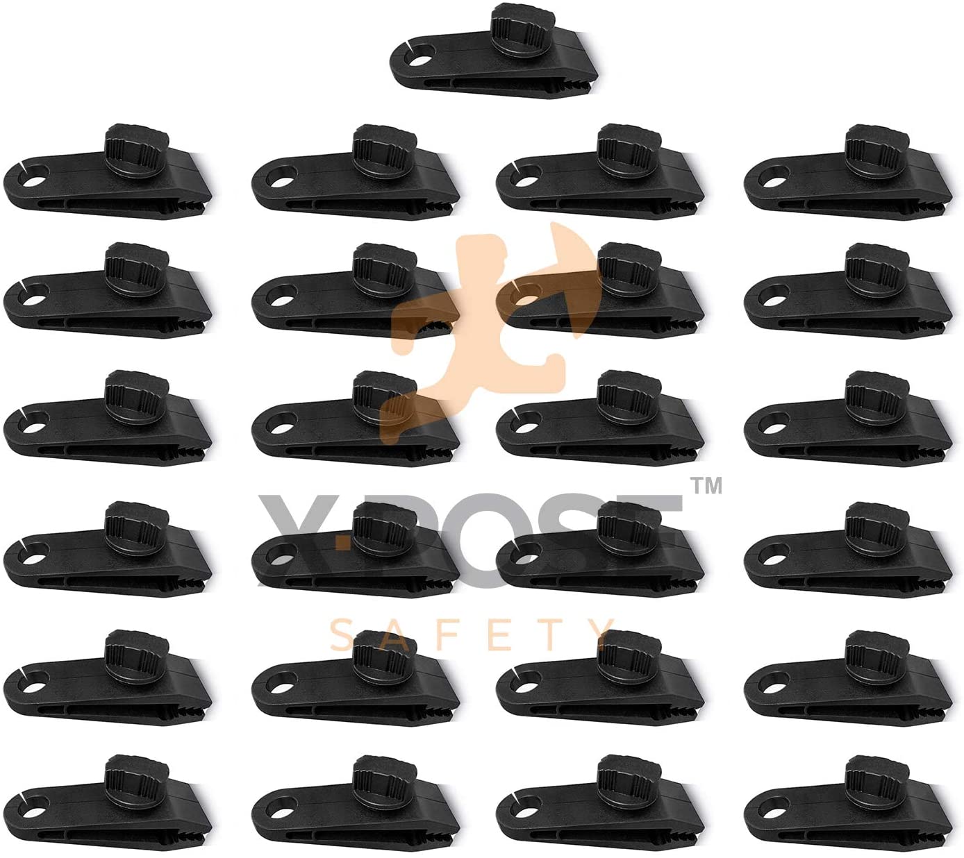 25 Pack Heavy Duty Reusable Tarp Clips Use with Canopy Tent, Awning