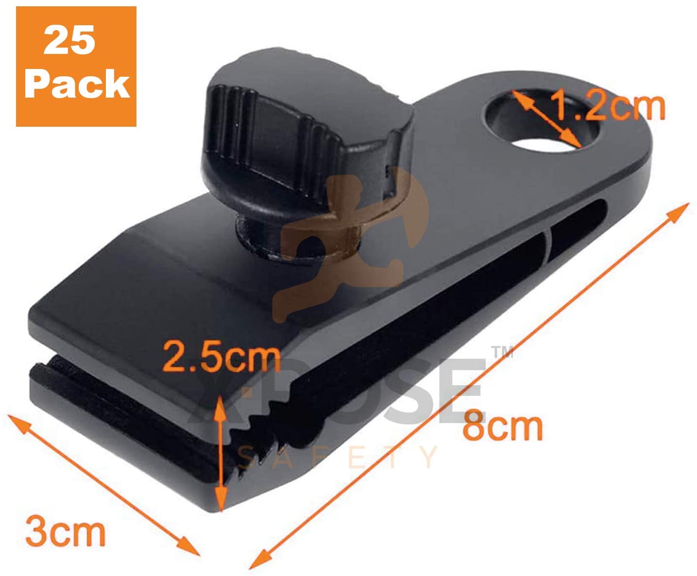 25 Pack Heavy Duty Reusable Tarp Clips Use with Canopy Tent, Awning
